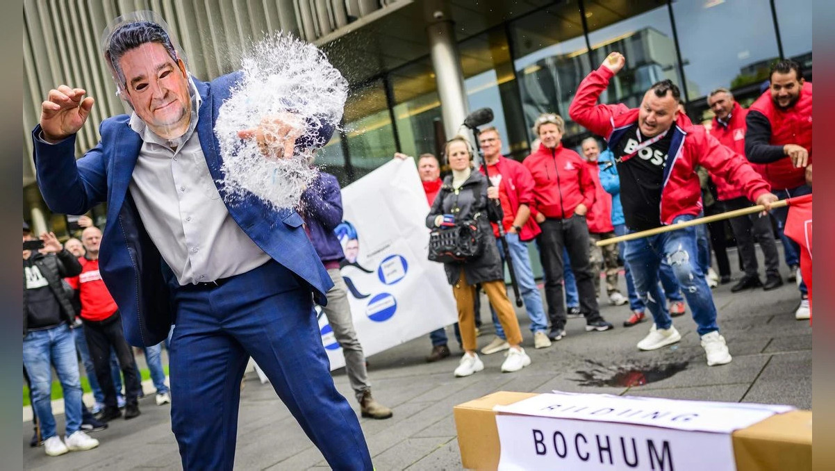 Thyssenkrupp Protest in Essen Quelle WAZ