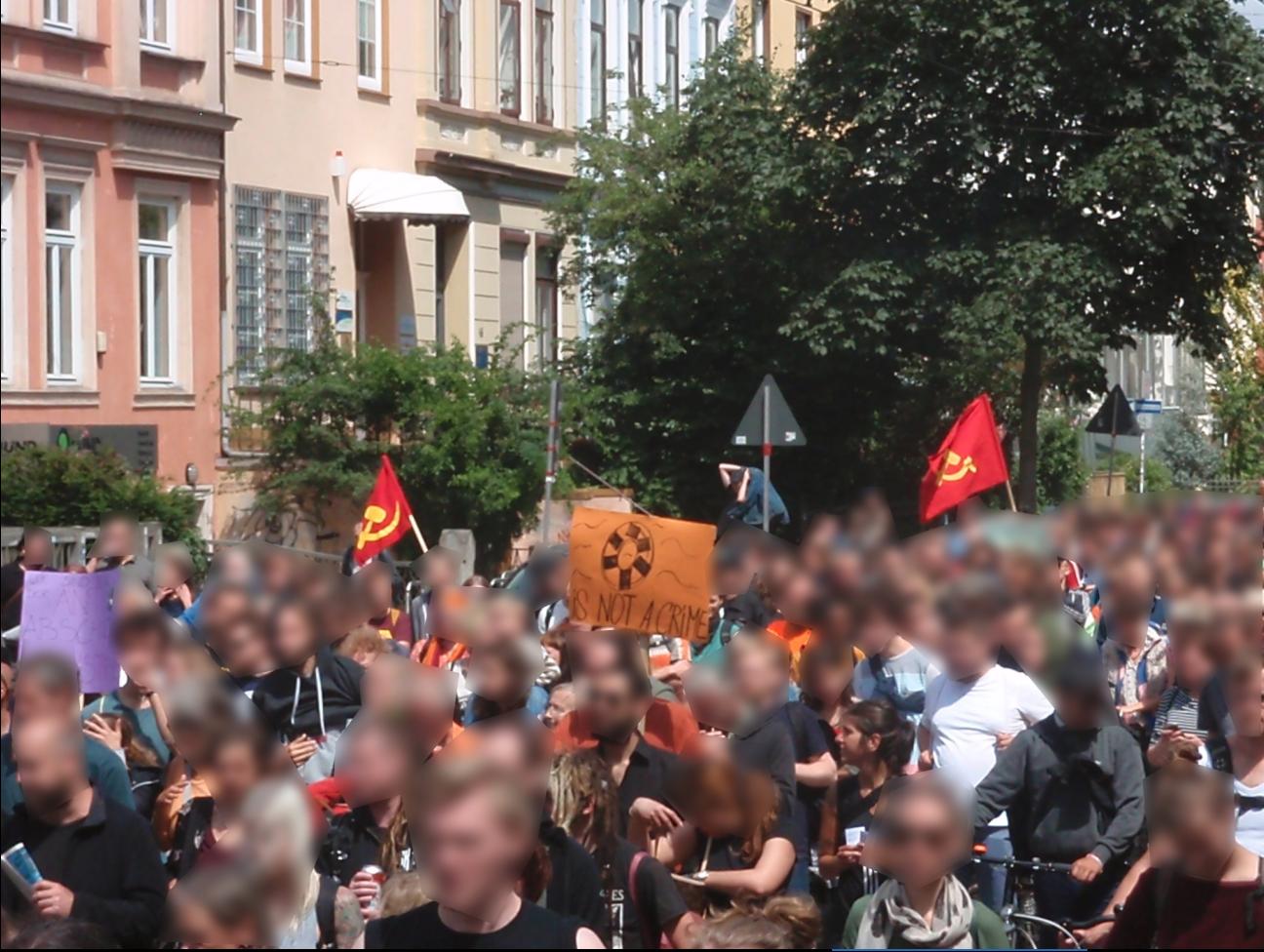 Antifaschistische Demonstration in Bremen 1