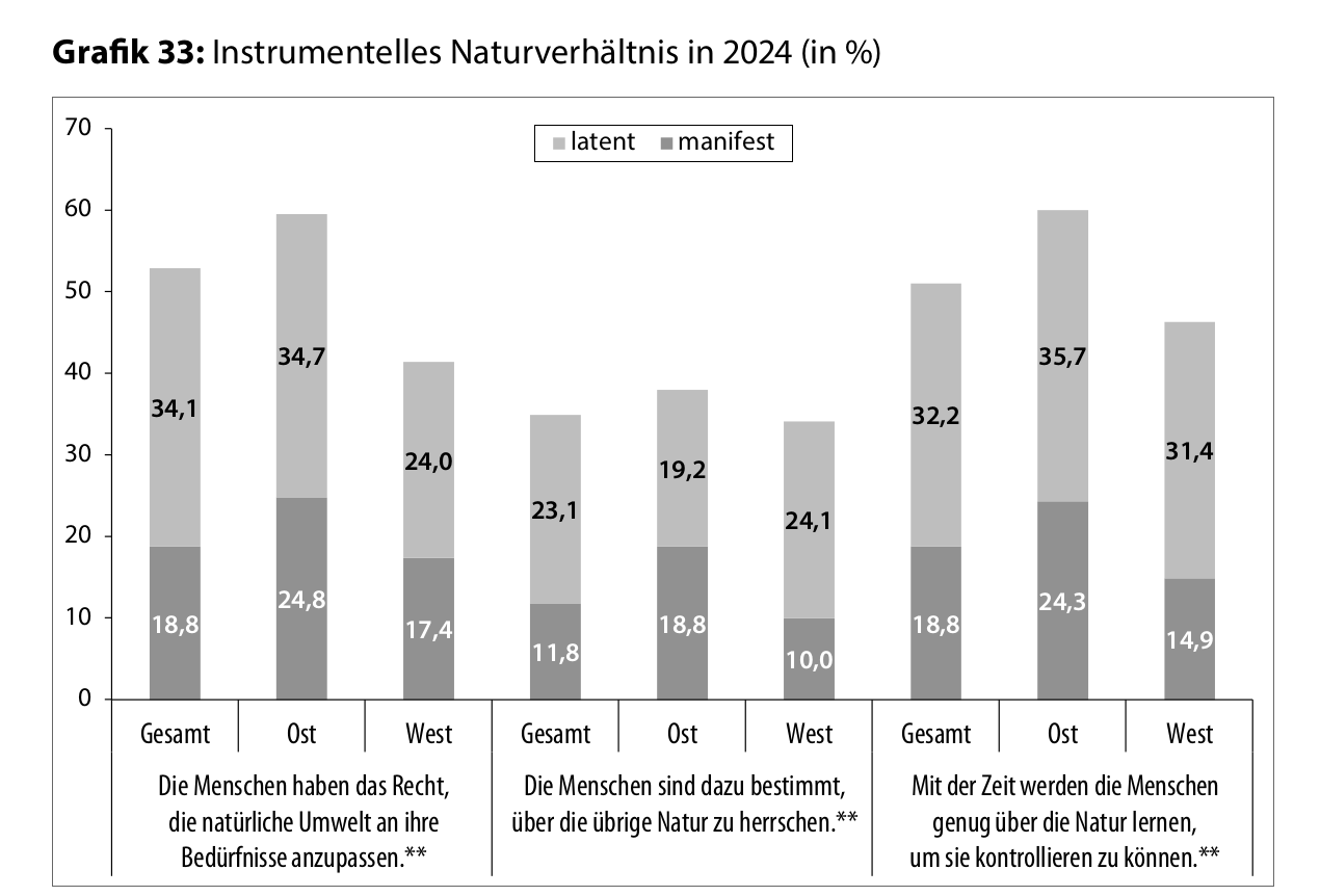 12 Grafik 33 Instrumentelles Naturverhältnis in 2024 in 