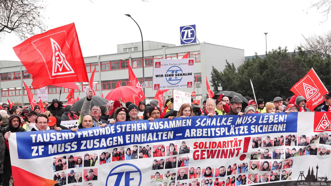 ZF Protest Gelsenkirchen Werk Schließung