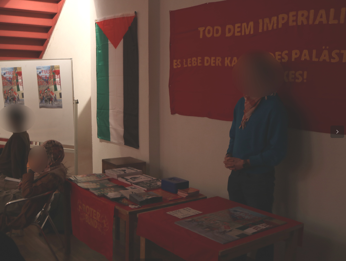 Roter Bund Palästina Vortrag Februar 2024 Bremen 3