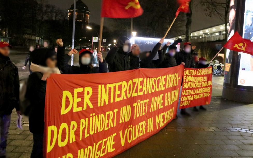 Kundgebung gegen den Interozeanischen Korridor Hamburg 4