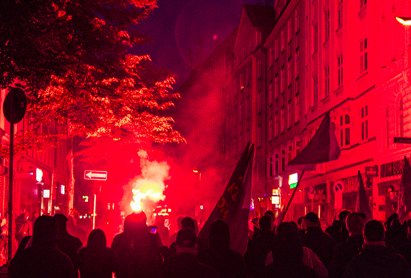 Hamburg Demonstration gegen die Verurteilungen im Antifa Ost Verfahren 3