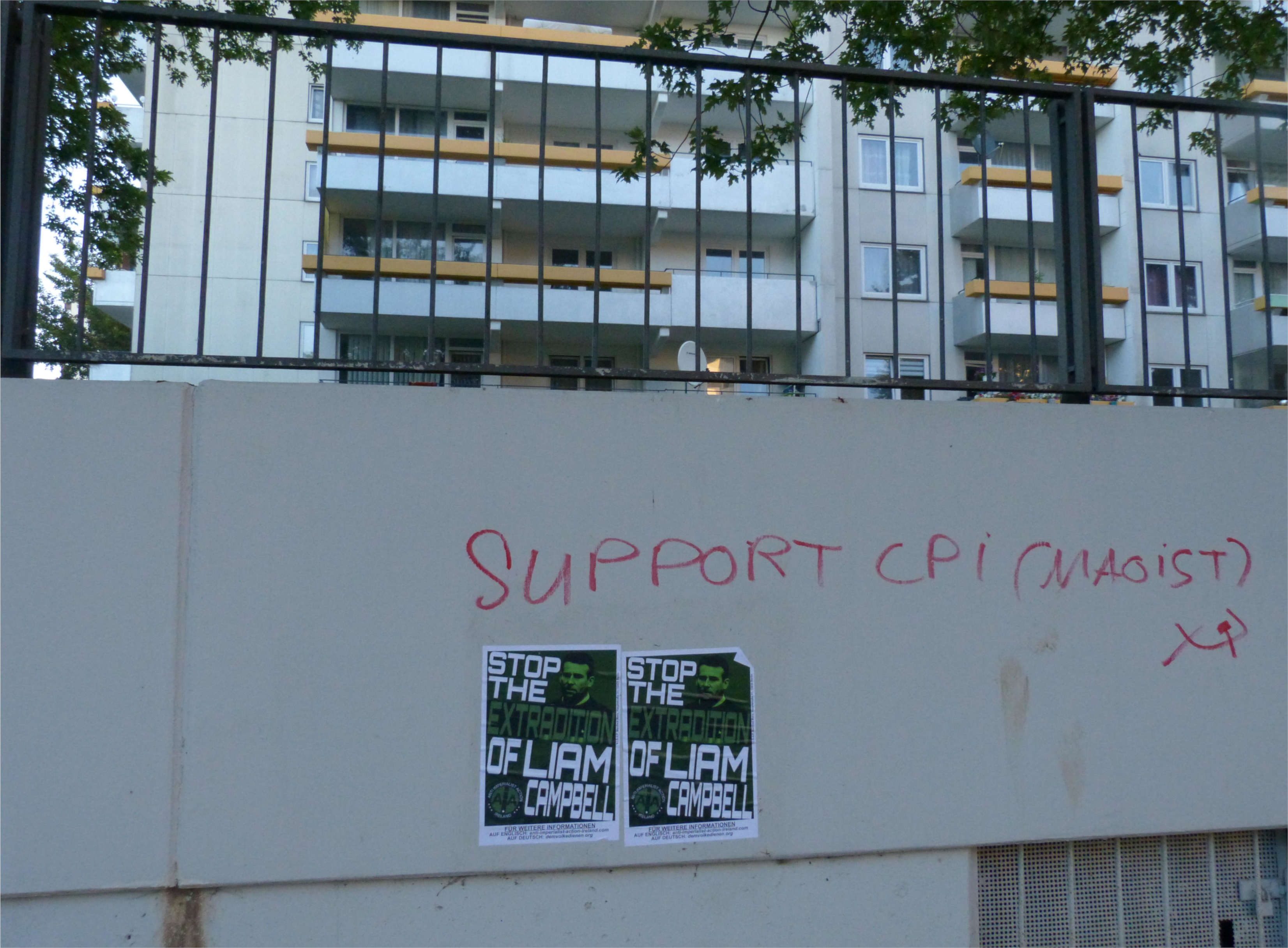 International Solidarity Posters Against The Extradition Of Liam Campbell In Bremen