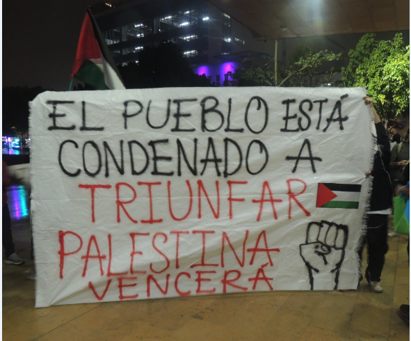 Solidaritätsaktion mit Palästina in Kolumbien