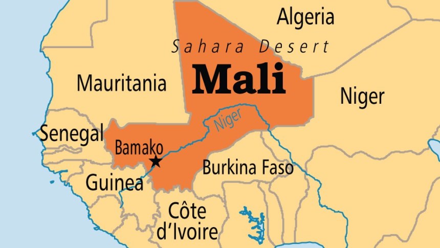 Mali on map