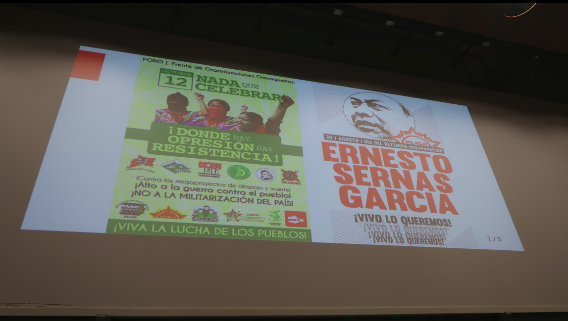 Solidarität mit Mexiko im besetzten Hörsaal der Uni Wien 3