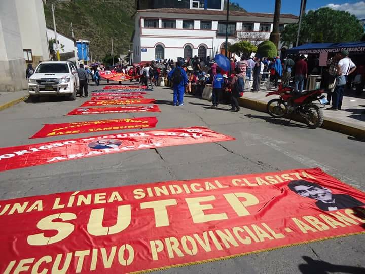 Teachers strike in Peru 1