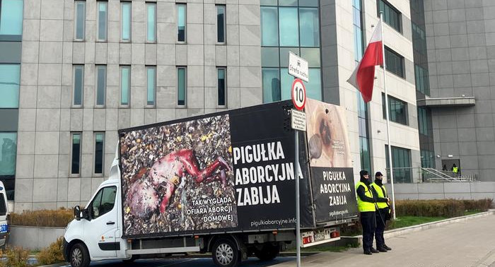 Polen Lastwagen Abtreibungsgegner