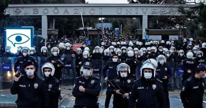 Polizei Uni Istanbul Januar 2021