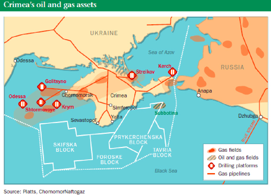 Месторождения газа в черном море карта