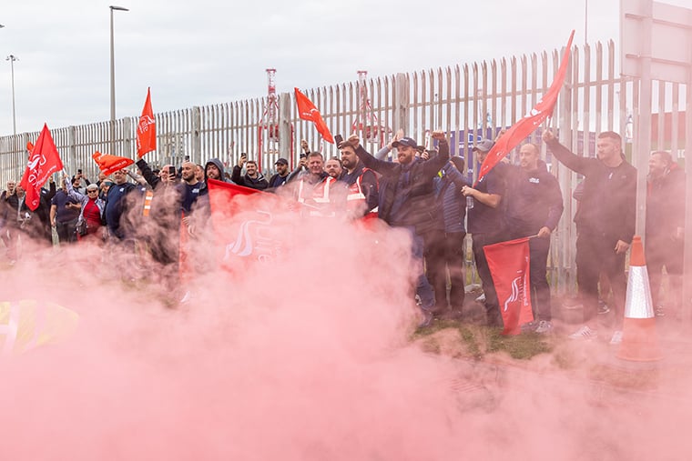 Liverpool Dockarbeiter Streik