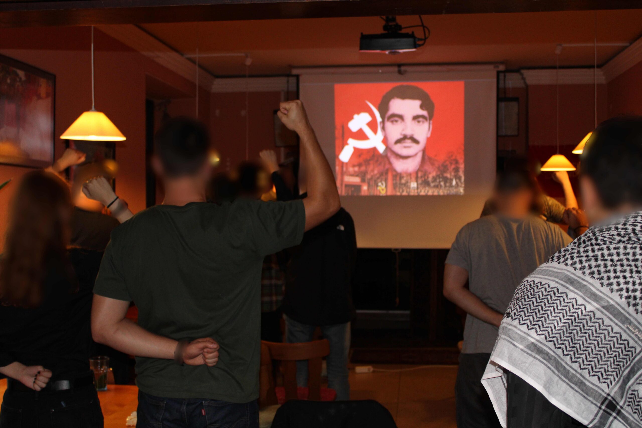 Picture of the event in honor of comrade Basavaraj