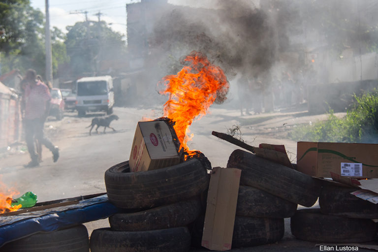 Demonstration gegen Bullenmord in Rio de Janeiro