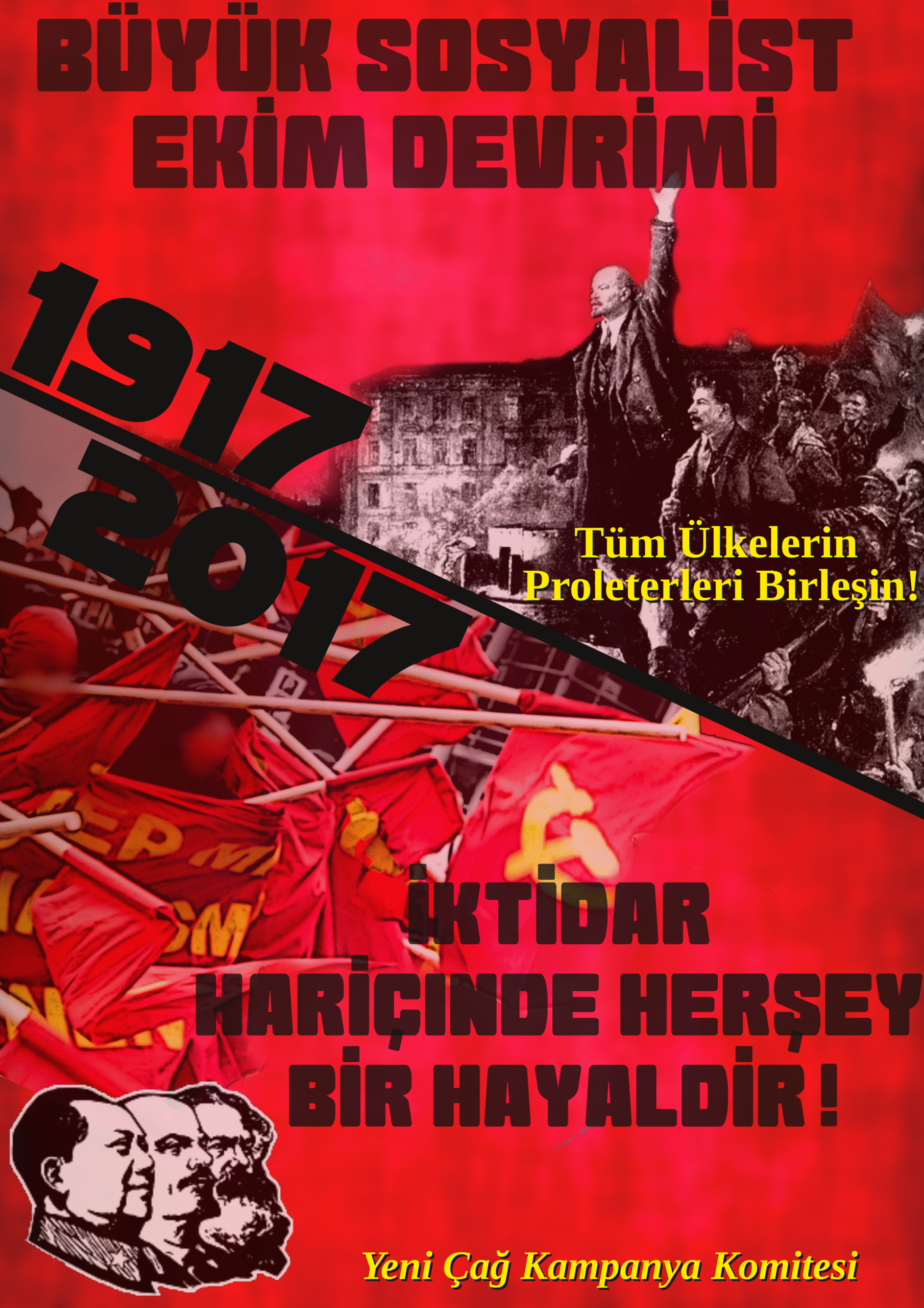 Internationales Plakat auf Türkisch