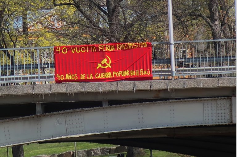Bericht über Aktionen in Turku und Tampere zum Jahrestag der Einleitung des Volkskriegs in Peru und der Ermordung von Ibrahim Kaypakkaya