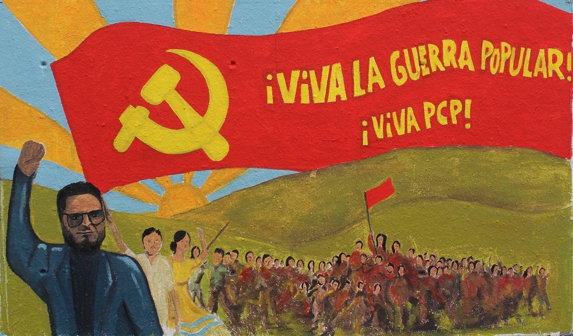 Hamburg: Wandmalung anlässlich des 41. Jahrestages der Einleitung des Volkskrieges in Peru