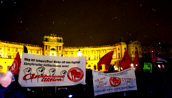 Österreich: 50.000 protestieren zum Jahrestag der Regierung