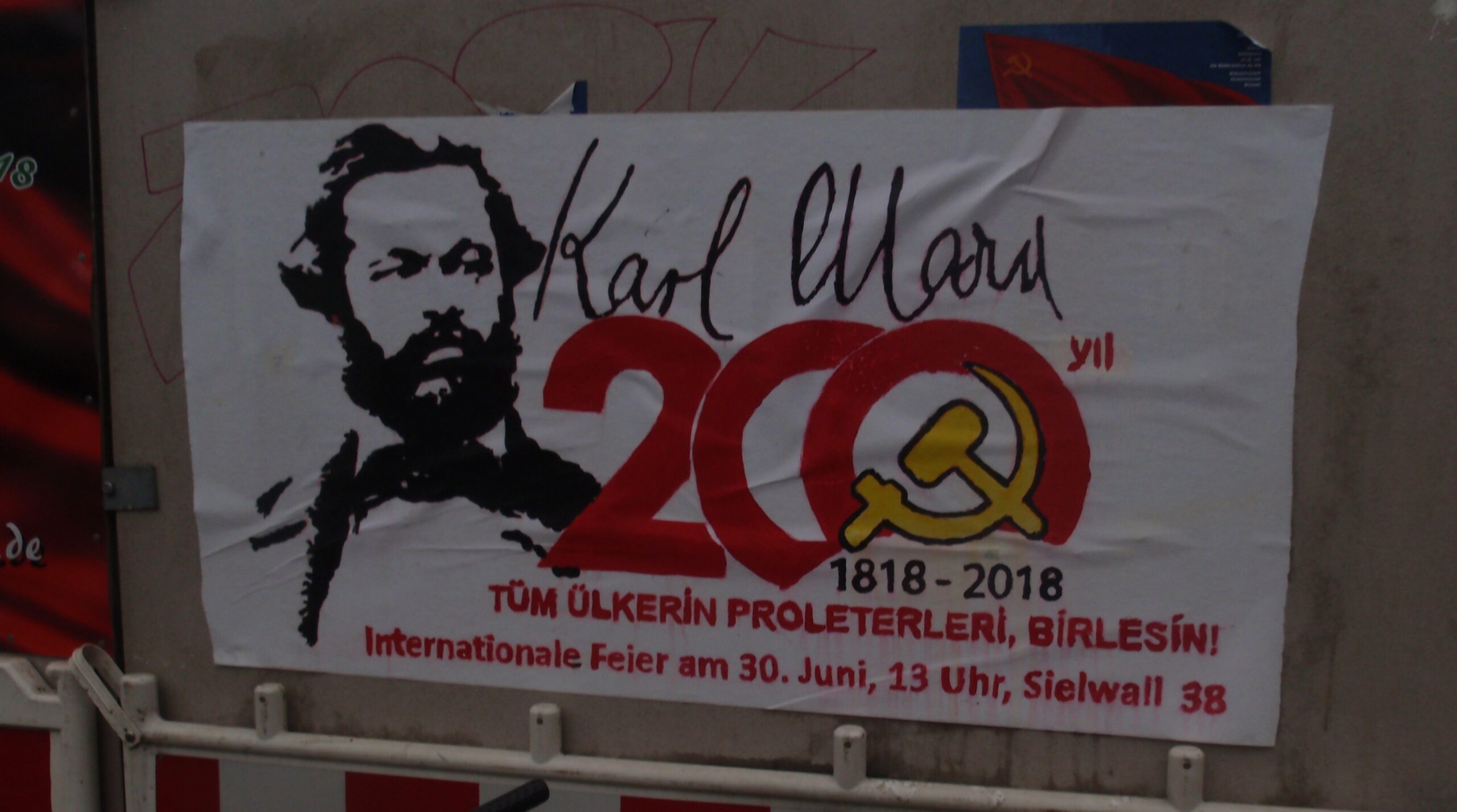 Noch mehr Eindrücke der Mobilisierung zur Feier 200 Jahre Karl Marx in Bremen
