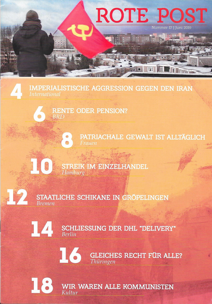 Ausgabe 17 der Roten Post online