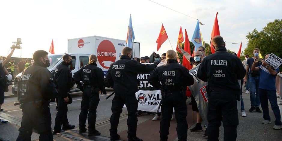 Demo gegen rassistische Morde in Hamburg