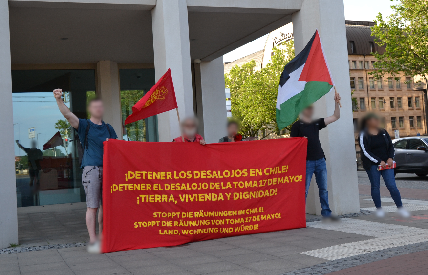 Bremen: Kundgebung vor dem chilenischen Honorarkonsulat gegen die Räumungen!