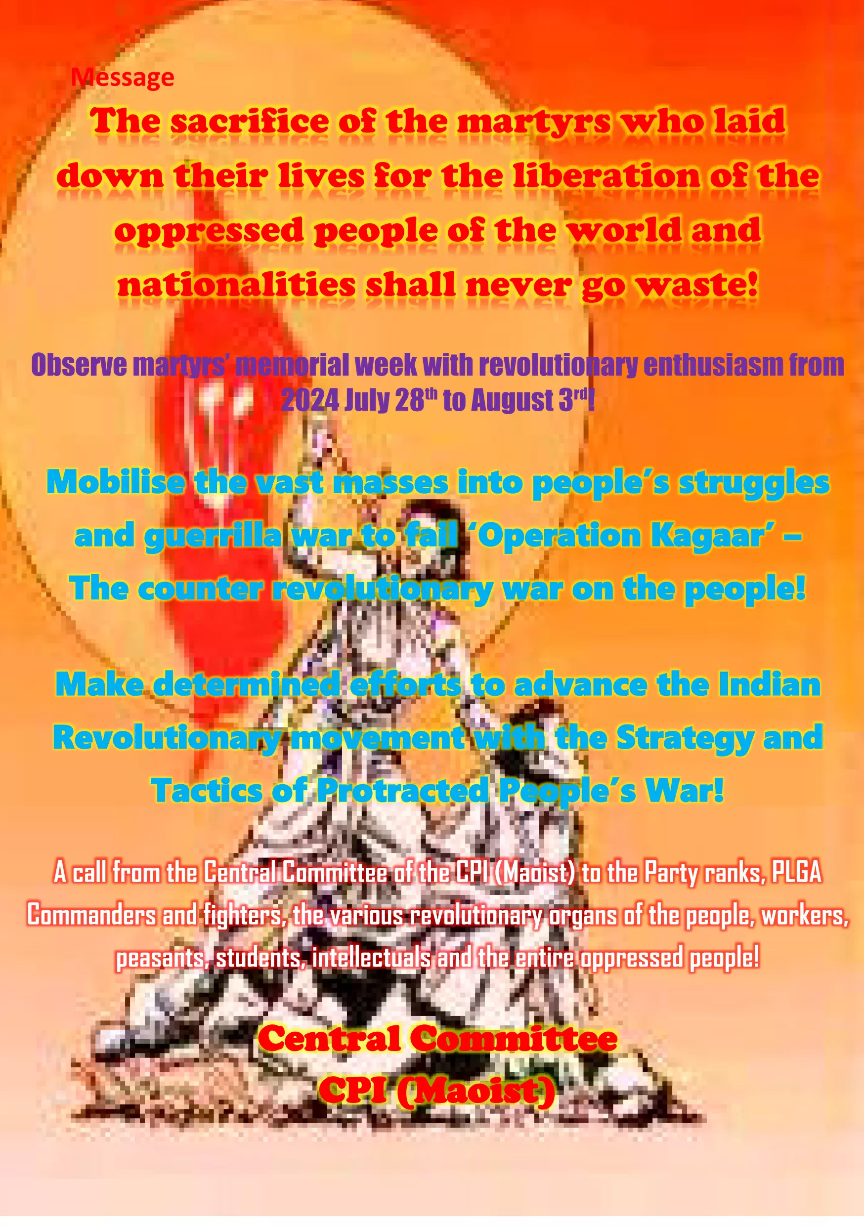 Indien: Das Volk und die Partei kämpfen und widerstehen der Operation Kagaar