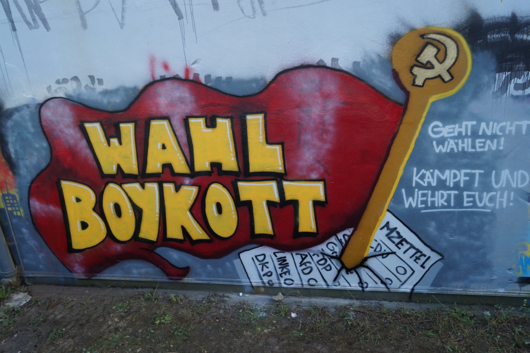 Aktionen zum Wahlboykott