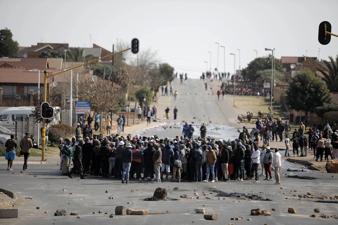 Four people killed by police during protests against the power and living costs in South Africa