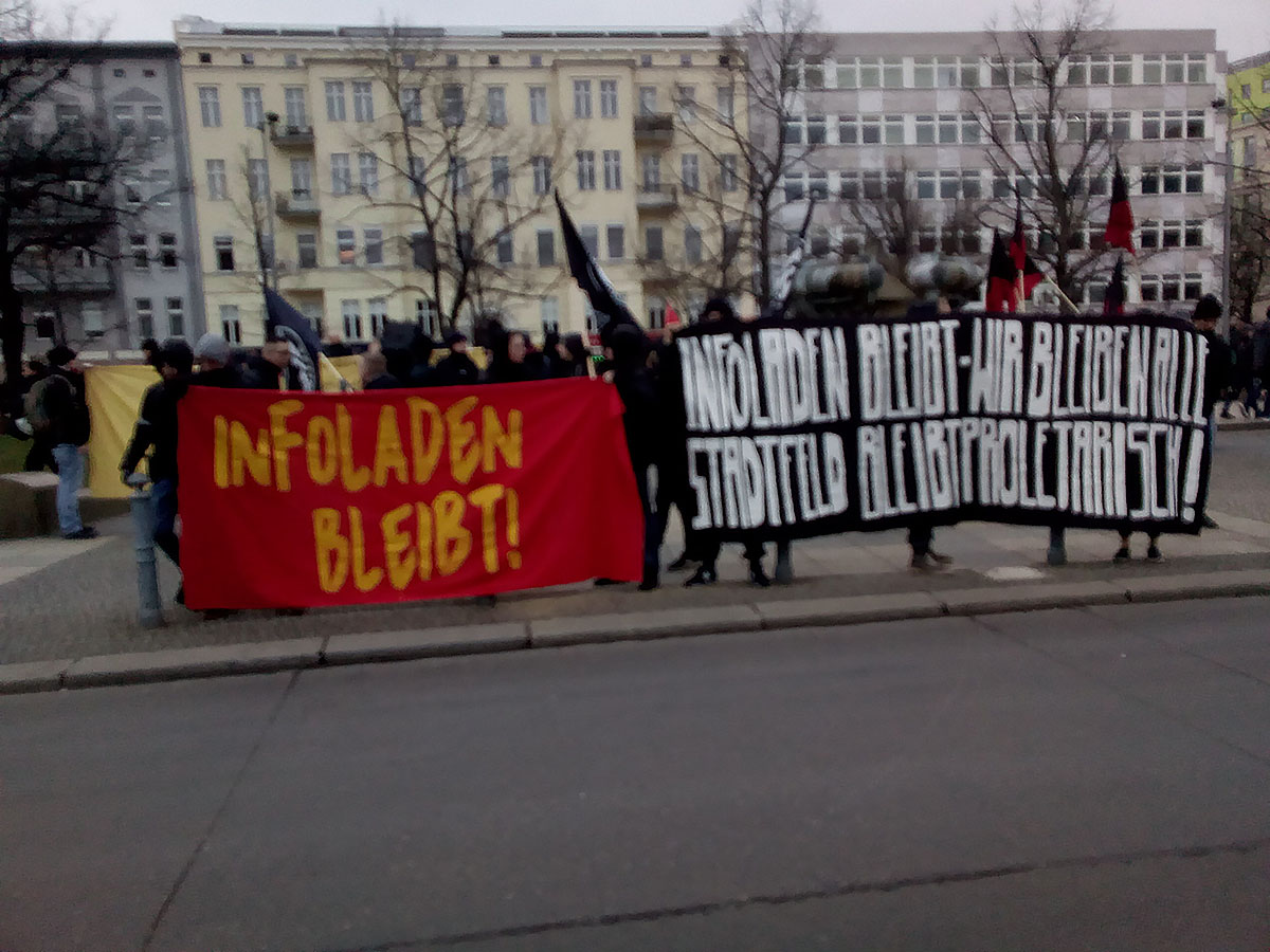 Infoladen Magdeburg bleibt! Für einen proletarischen Kiez