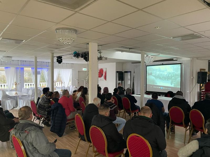 In Malmö, Schweden, wurde an die Massaker im Dezember gedacht.