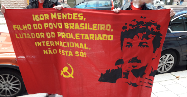 Kundgebung bei der brasilianischen Botschaft in Stockholm