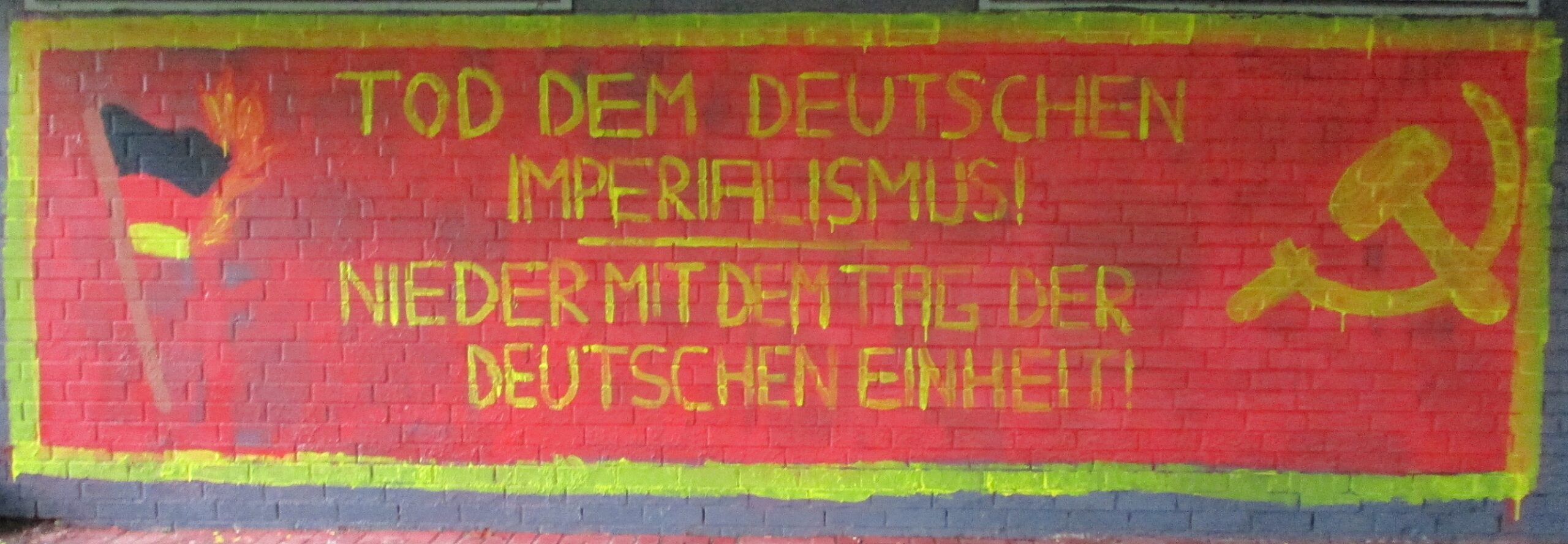 Malung in Essen-Altendorf anlässlich des 3. Oktobers