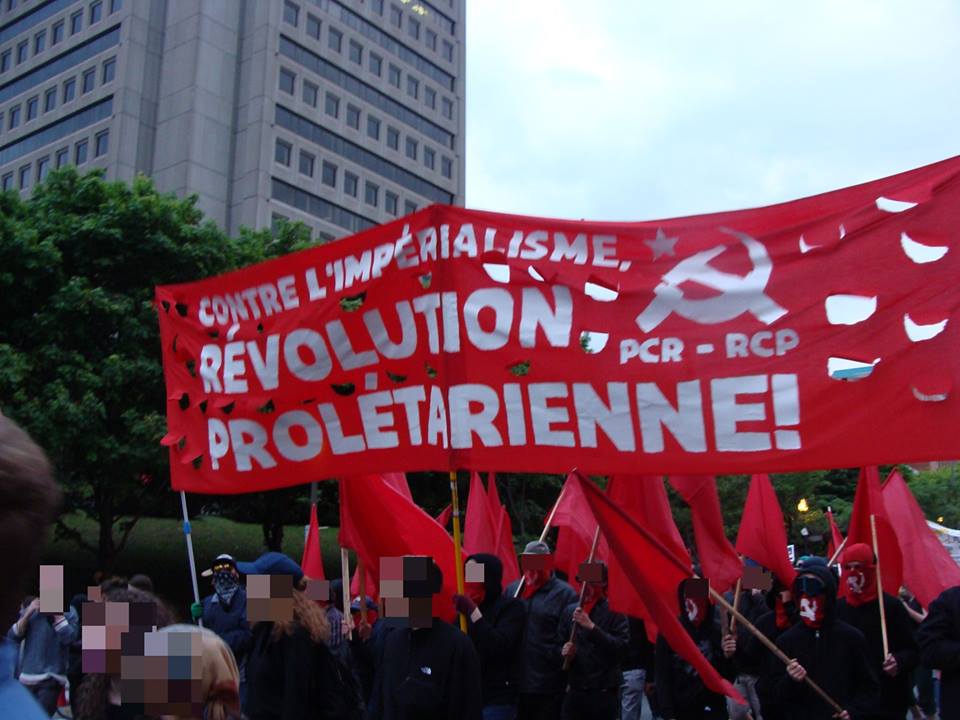 Protest against the G7 in Canada