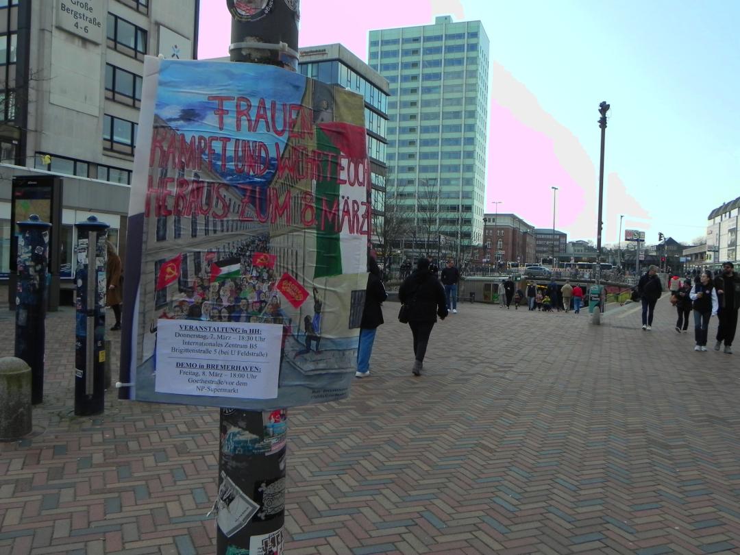 Hamburg: Propaganda für den 8. März