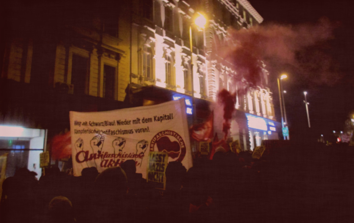 Protests against Ball of Academics in Vienna