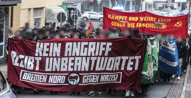 Antifaschistische Demonstration in Bremen Nord