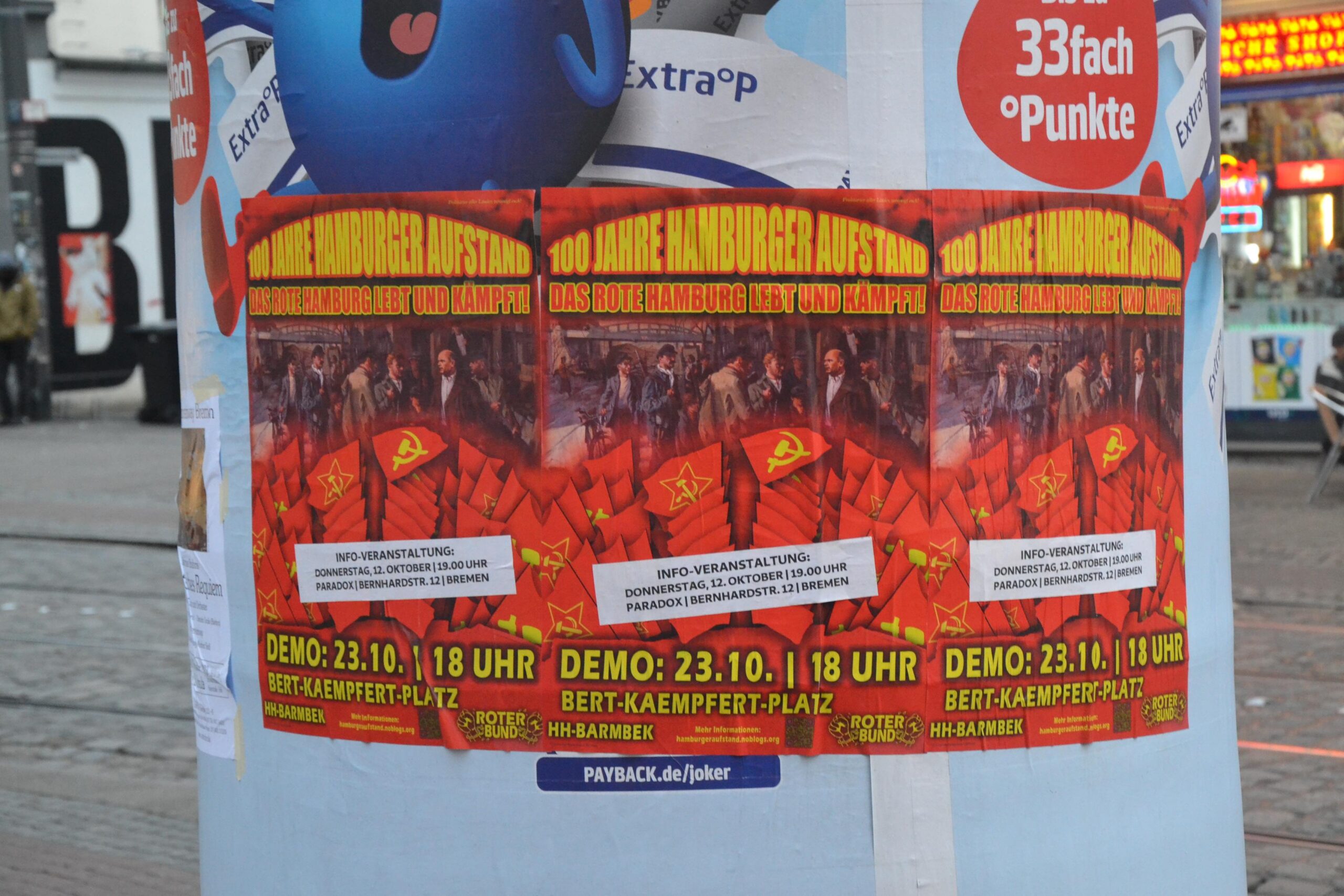 Bremen: Mobilisierung zur Demonstration „100 Jahre Hamburger Aufstand“ in Hamburg