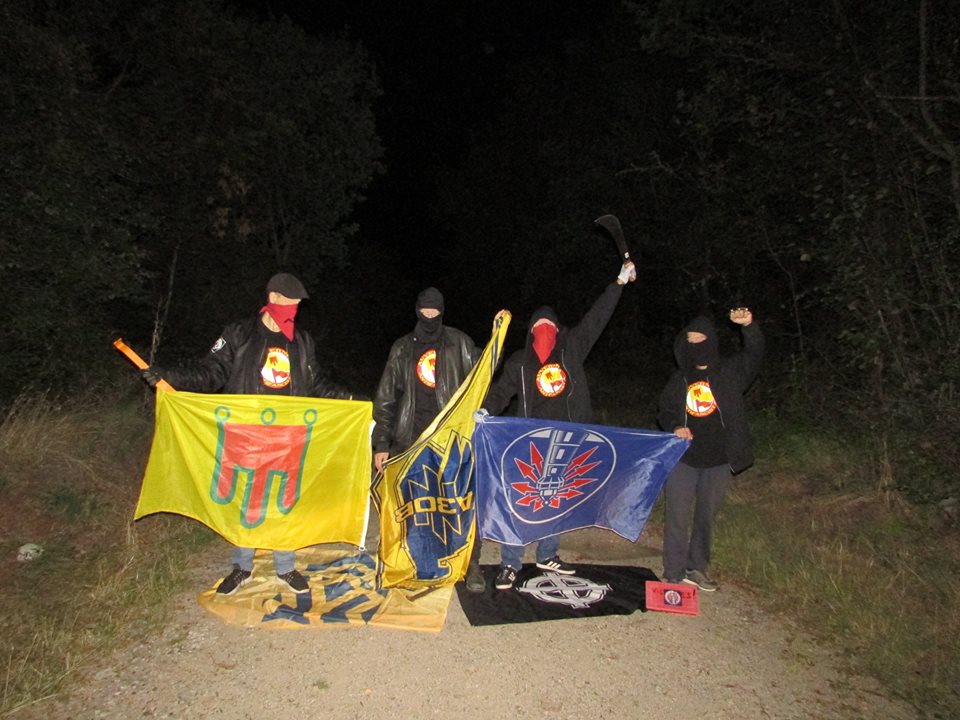 Militant action against “Bastion Social” in Clermont Ferrand
