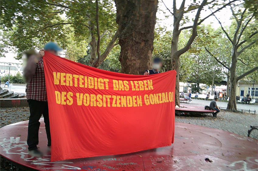 Berlin: Actions on the aniversary of the speech of chairman Gonzalo