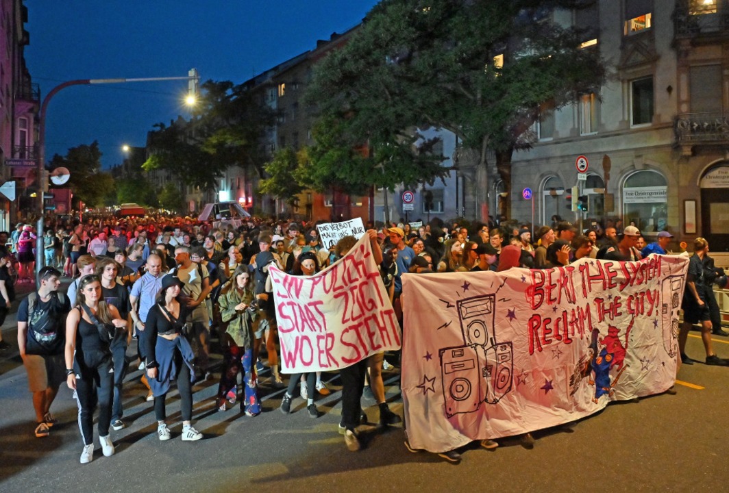 Protests against displacement from public spaces in Freiburg