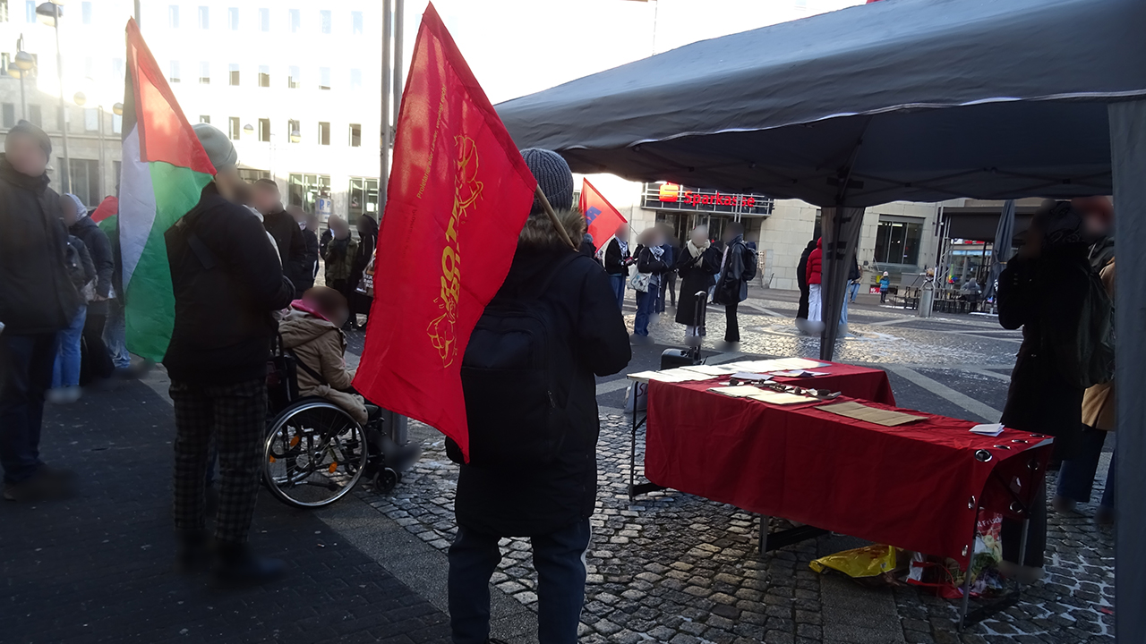 Palästina-Kundgebung des Roten Bundes NRW in Bochum