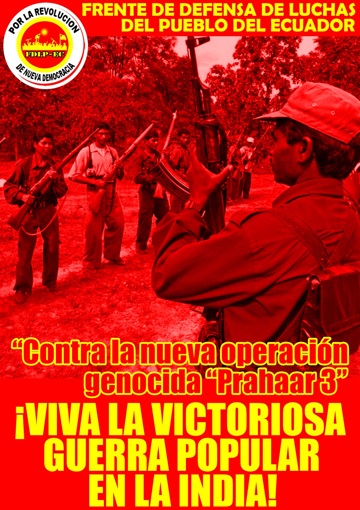 FDLP-EC: „ES LEBE DER VOLKSKRIEG IN INDIEN!“
