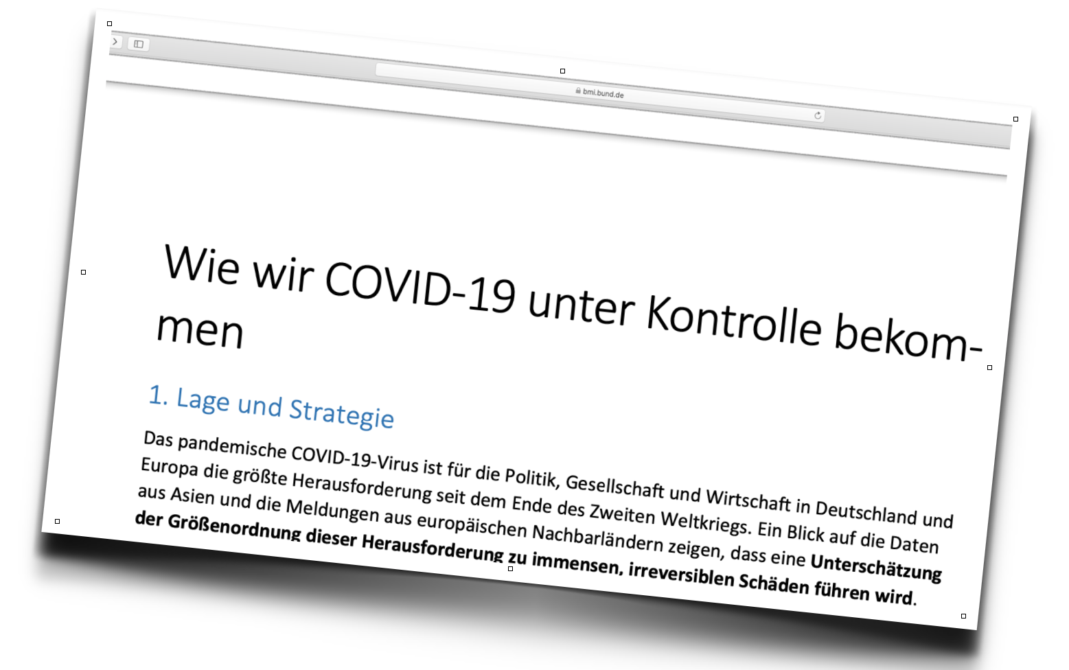 Schwarz auf weiß: Strategiepapier des Bundesinnenministeriums entlarvt psychologische Kriegsführung