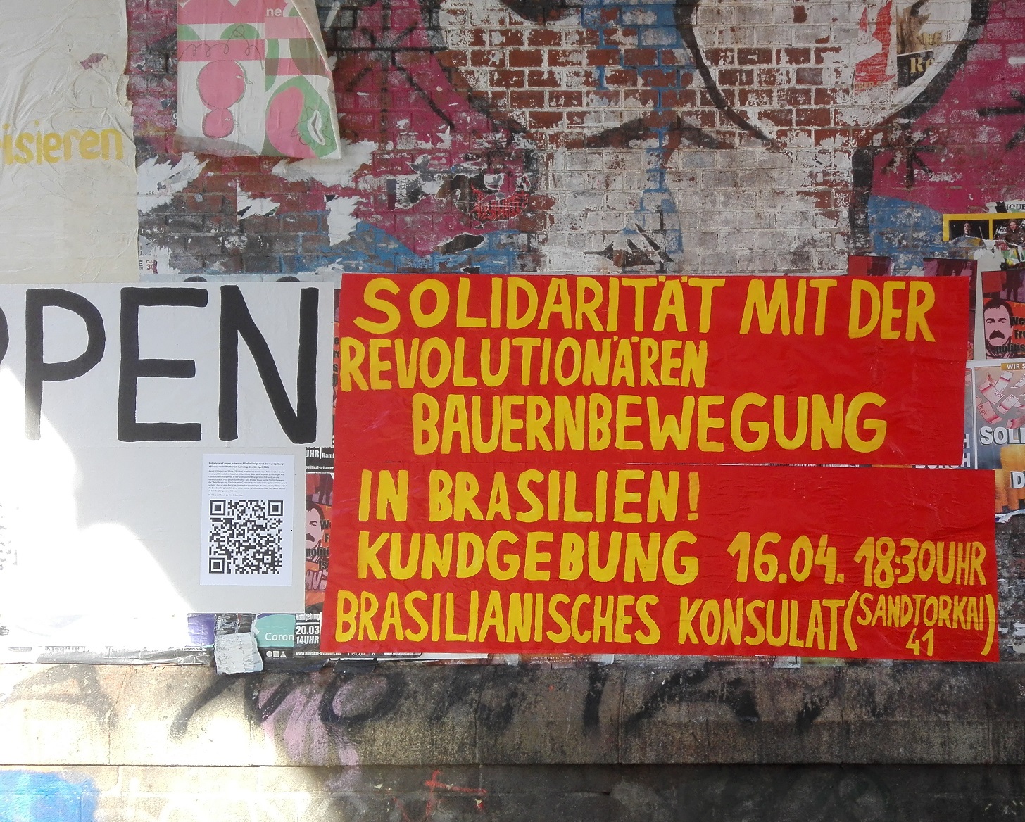 Mobi: Manifestation “Solidarity with the Revolutionary Peasant Movement in Brazil!