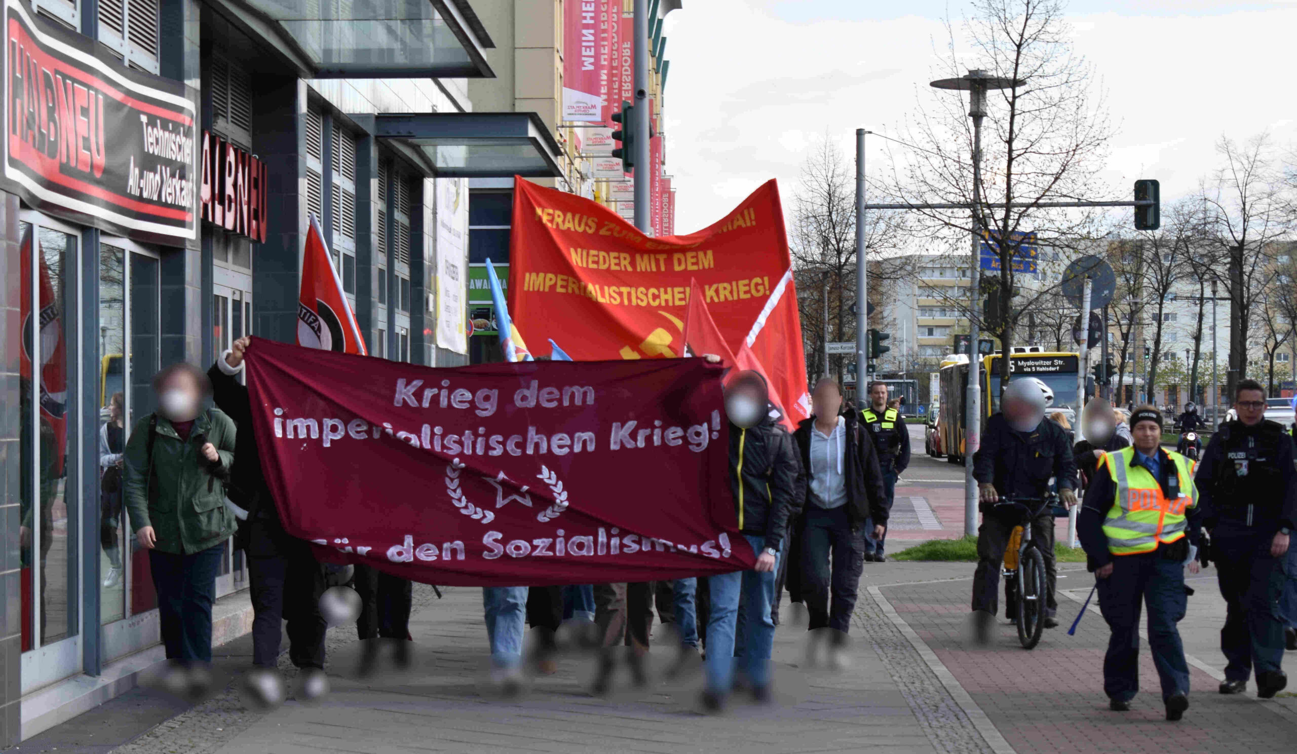 Berlin: Demonstration against rearmament and the imperialist war