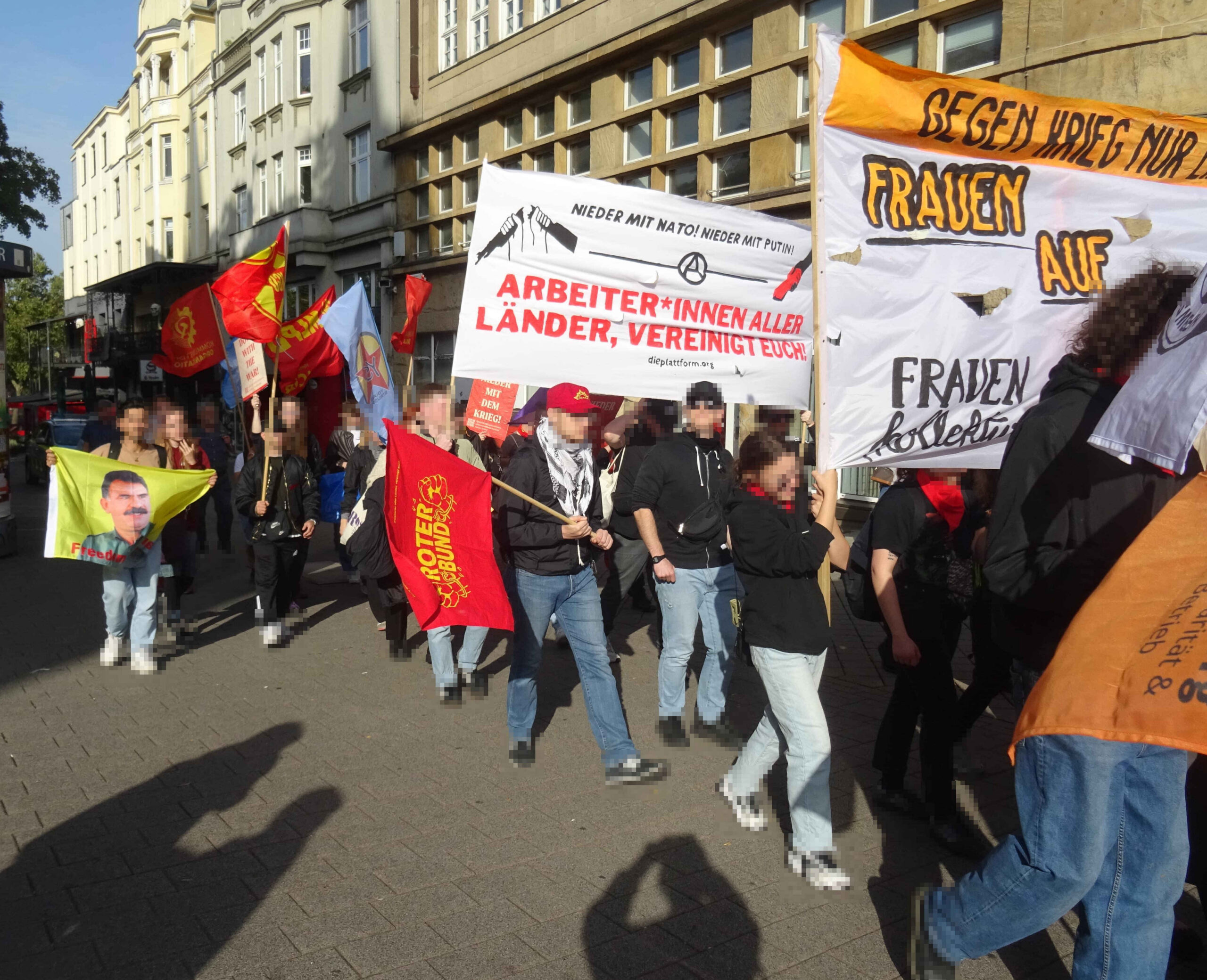 Protests and action against Nato conference in Essen
