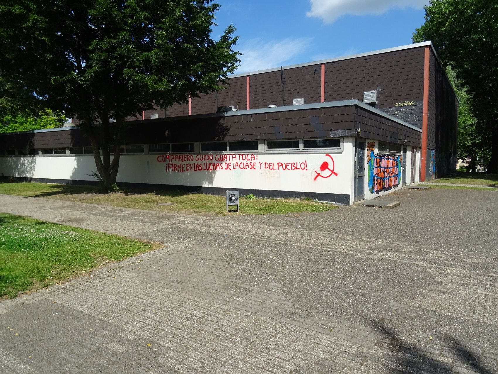 Murals on the occasion of the popular uprising in Ecuador