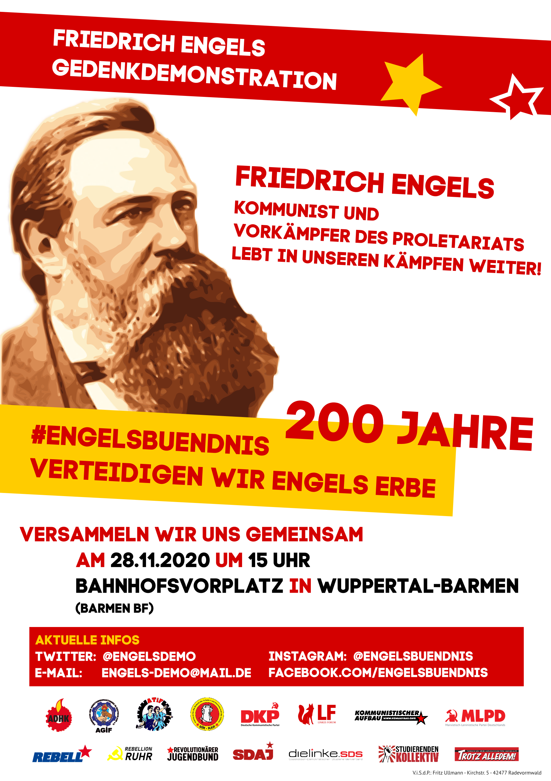 Call for the Engels Demonstration 2020