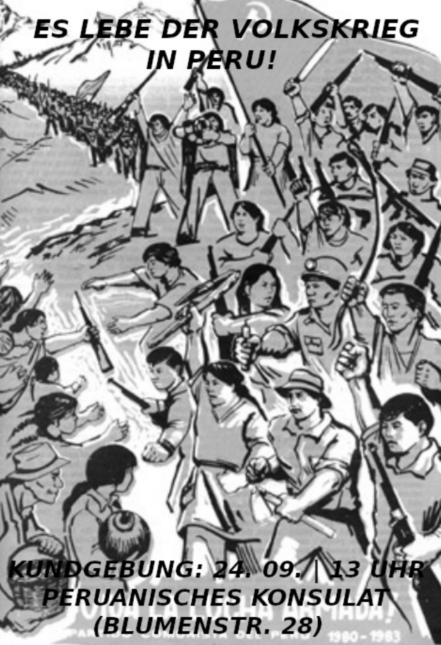 Kundgebung in Hamburg: Es lebe der Volkskrieg in Peru!